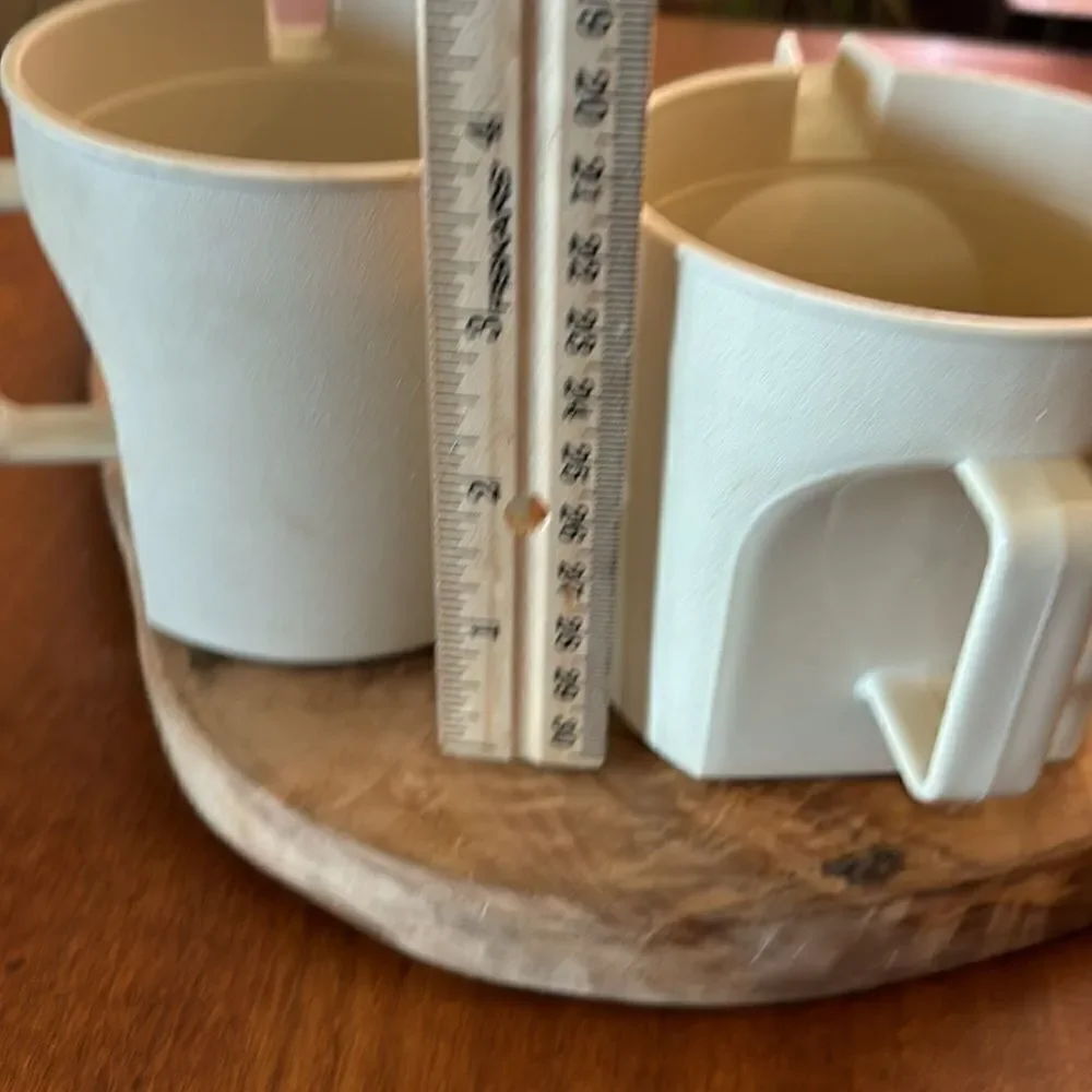 Vintage Tupperware Push Button Creamer & Sugar Set